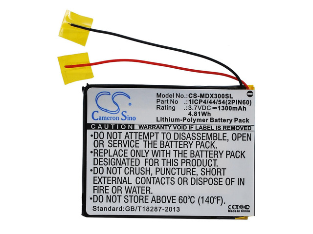 1300mah battery for MODECOM MX3 p/n 1ICP4/44/54(2PIN60)