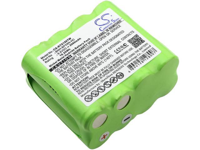 Two-Way Radio Battery for Ritron BNH-BPX8N-HC Patriot RTX150 RTX450 9.6V 2000mAh