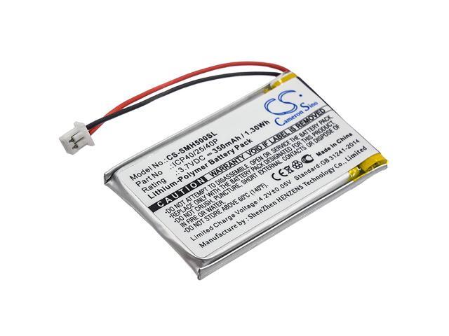 Battery for Sena ICP40/25/40P SMH-5 SMH5 Bluetooth Intercom CS-SMH500SL 350mAh