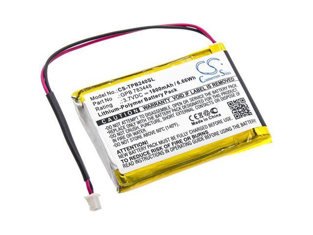 Wireless Headset Battery for TELEX GPB 783448 PB24N PB24ND-TX Transmitter 1800mA