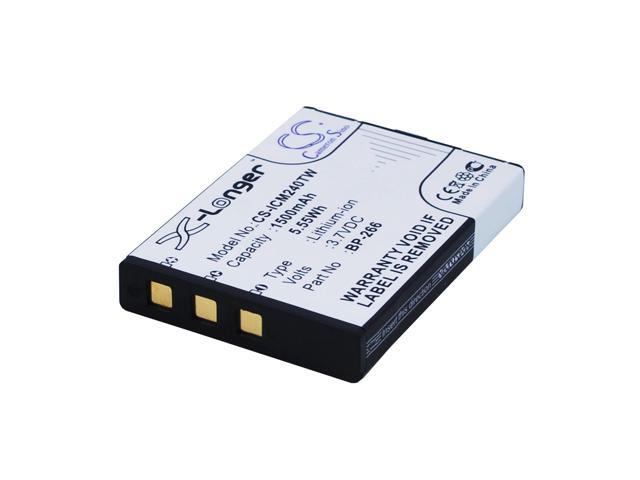 Two-Way Radio Battery for Icom BP-266 IC-M23 IC-M24 CS-ICM240TW 5.55Wh 1500mAh