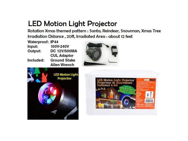 41622 - LED MOTION LIGHT PROJECTOR INDOOR/OUTDOOR
