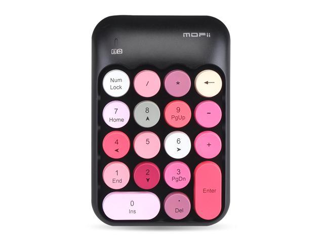 Wireless Numeric Keyboard 2.4G Financial Cash Register Mobile Game 18 Key Macaron Color