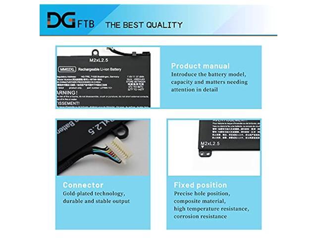 Mm02xl Laptop Battery For Hp Pavilion 13-An0000tu 13-An0001tu 13-An0004tu 13-An0010nr 13-An0012tu Series L27868-1C1 L27868-2D1 L28076-005...