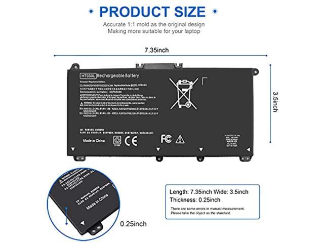 Hto3xl Ht03xl L11119-855 Battery For Hp Pavilion 15-Da0xxx 15-Cs0073cl 15-Cs0061cl 15-Da0012dx 15-Db0011dx 15-Da0014dx 14-Ce0068st 15-Db0015dx...