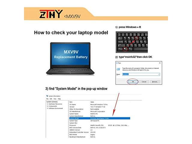 Mxv9v Laptop Battery Replacement For Dell Latitude 5300 5310 7300 7400 E5300 E5310 E7300 E7400 Inspiron 7300 7306 2-In-1 Series Notebook 5Vc2m...