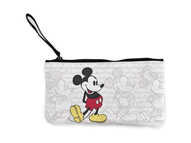 Cute Canvas Cash Coin Purse, Cellphone Bag With Handle, Change Cash Bag Zipper Wallets, Cosmetic Pencil Case/Pen Box/Storage Bag, Disney Mickey. (100394599651 Office Supplies) photo