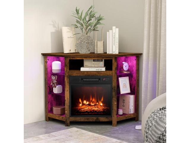 Photos - Electric Fireplace Tangkula 45 Inches TV Stand with Fireplace Insert,  Ente