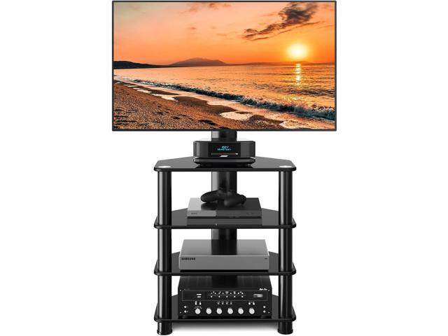 TAVR 4-Tiers Media Component Swivel TV Stand for 32-70 inch TVs