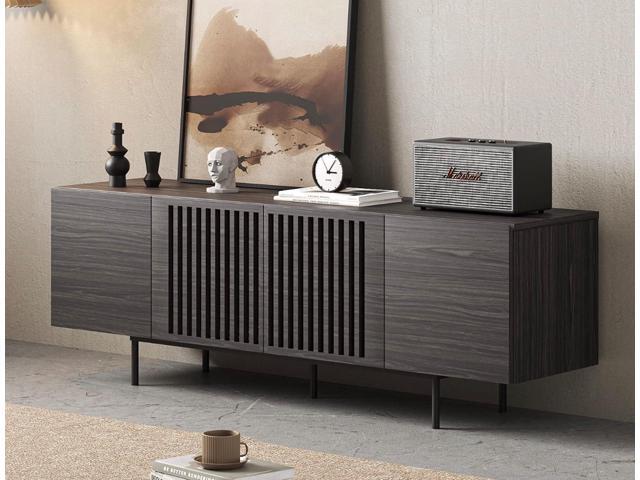 Modern Designs by Crafts and Comfort Napoli TV Stand for 55 to 65 Inch Television - Mid Century Entertainment and Console Center with Storage,...