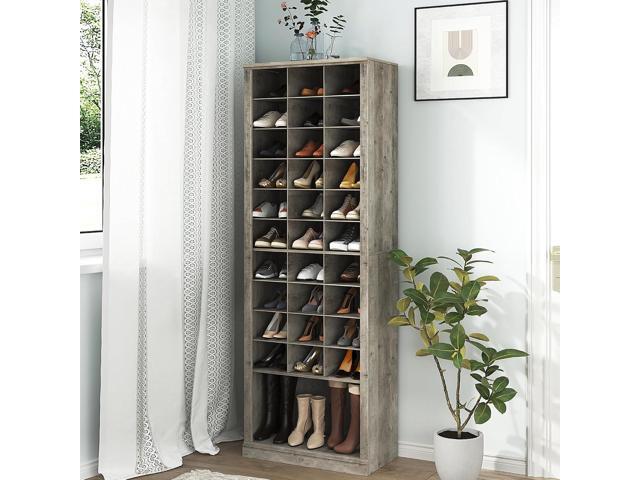 Hzuaneri 11 Tiers Shoe Storage Cabinet, Tall Shoes Cabinet with Cubby