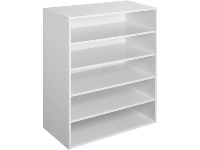 ClosetMaid 1565 Stackable 5-Shelf Organizer, White