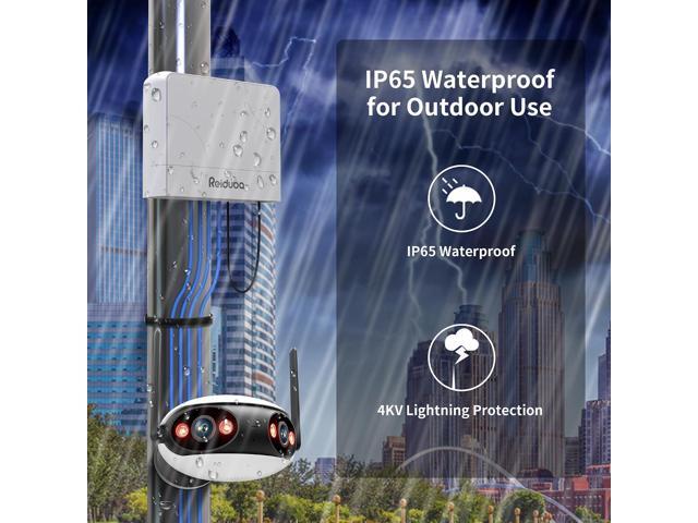 Reidubo Outdoor 8 Port Gigabit PoE Switch Waterproof, 1000 Mbps 8 PoE+ Ports 120W, IEEE802.3af/at Power Over Ethernet Unmanaged Network Switch,...