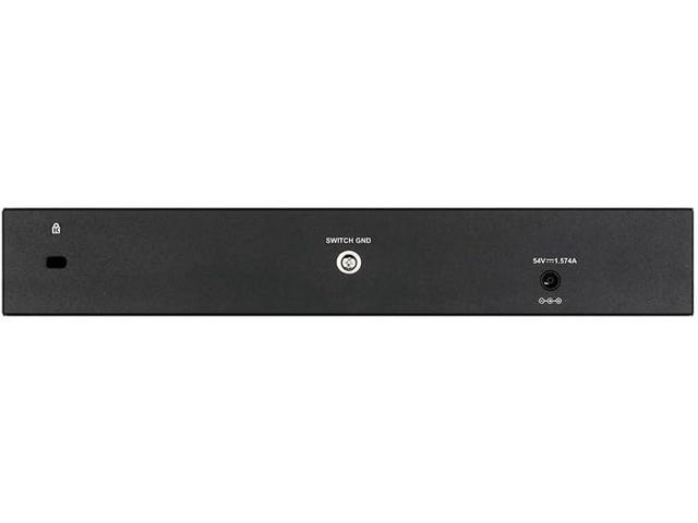 D-Link Fast Ethernet Switch, 8 10 Port Gigabit Web Smart Managed Layer 2 Features with 2 Gigabit SFP Ports (DGS-1210-10), Black/Grey