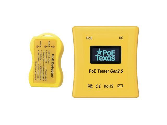 PoE Detector & PoE Tester Tool Kit (Gen2.5) - Wired Network Cable Tester to Detect & Test Power Over Ethernet - Cable Tester to Read Voltage,...