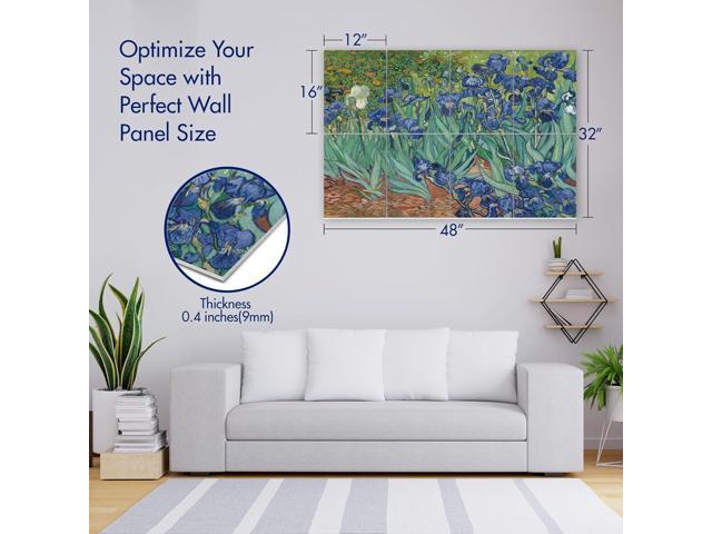 PINWELIFE Wall Art Acoustic Panels, Sound Proof Absorbing Panels for Home/Office, Decorative Absorbing Dampening, Noise and Echo Cancelling...