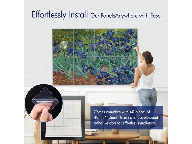 PINWELIFE Wall Art Acoustic Panels, Sound Proof Absorbing Panels for Home/Office, Decorative Absorbing Dampening, Noise and Echo Cancelling...