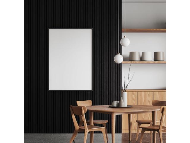 2-Pack Acoustic Wood Wall Panels - Wood Slat Wall Panels for Interior Wall Decor - Soundproof Wood Panels for Wall - Slat Wall Paneling - Wood...