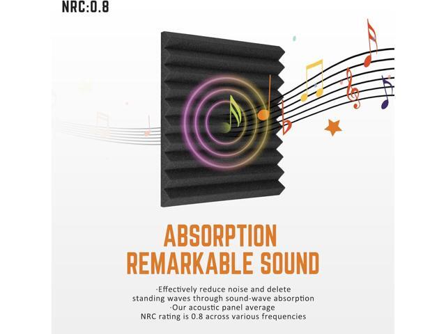 Saiqiang Sound Proof Foam Panels for Walls High-Density - Flame Retardant Acoustic Panels Sound Absorbing - Sound Proof Panels for Walls (black, 1...