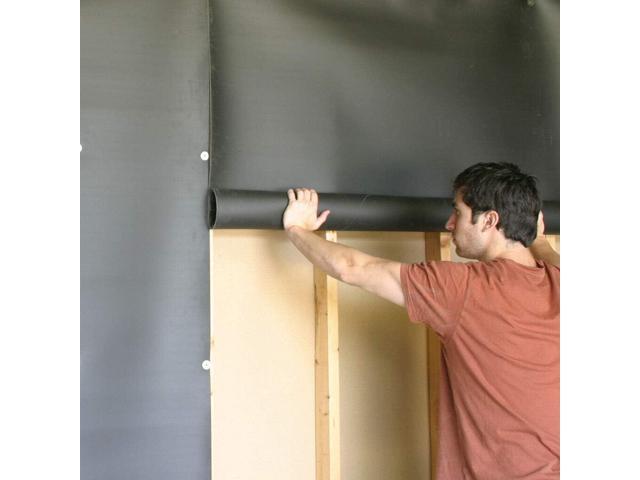 Soundsulate 1 lb Mass Loaded Vinyl MLV, Soundproofing Barrier 4' x 25' (100 sf) - Made in USA