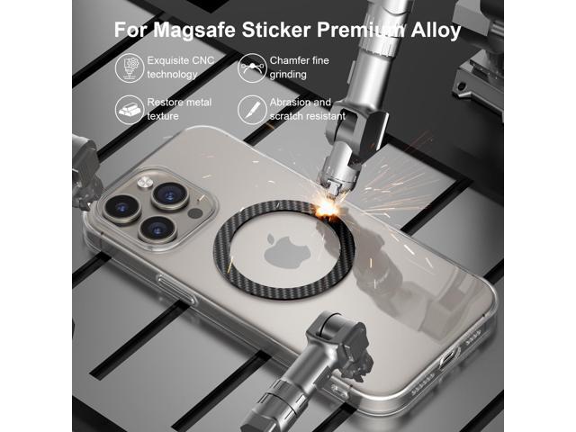 Magnetic Ring for Magsafe Sticker Phone Magnet, Compatible Universal Conversion MagSafe Adapter Upgrade Bulit-in Magnet Kit for Magsafe Stand,...