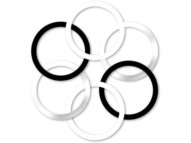 WYNK Universal Metal Rings 6 PCS Compatible for Apple Magsafe Charger/Wallet/Battery Pack, Compatible with iPhone 15/14/13/12...