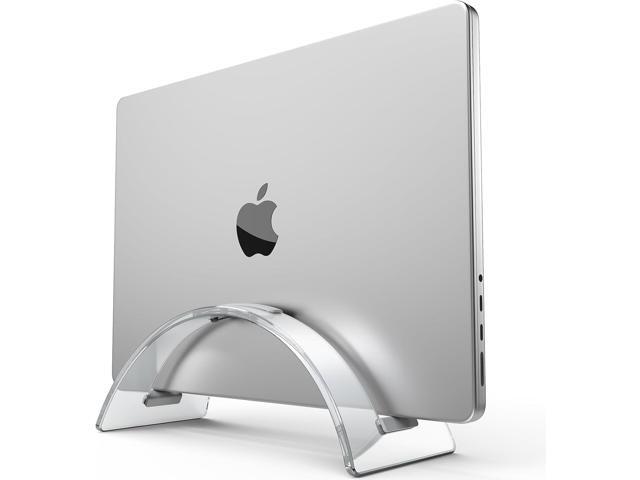 Acrylic Vertical Laptop Stand for Desk,Acrylic Invisible Desktop Notebook Dock,Vertical Laptop Holder Space-Saving Organizer for All MacBook,...