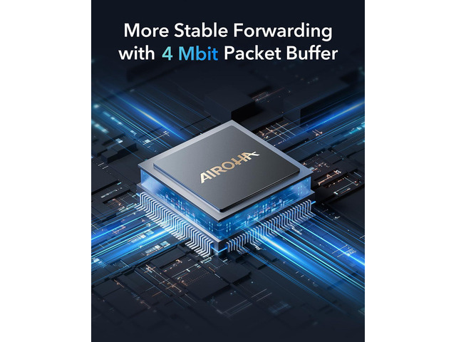 Cudy GS108 8 Port Gigabit Unmanaged Ethernet Network Switch, Ethernet Splitter Plug & Play Fanless Metal Design Shielded Ports Traffic Optimization