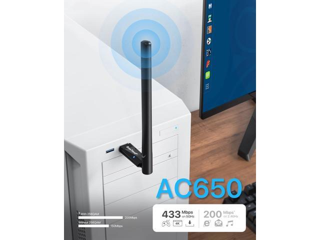 BrosTrend 650Mbps Linux Compatible WiFi Adapter Supports Kali Linux, Ubuntu, Mint, Debian, Kubuntu, Zorin, PureOS, Raspberry Pi 2+, Windows, Dual...