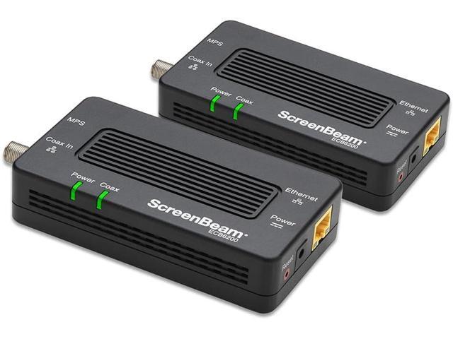 Screenbeam Bonded MoCA 2.0 Network Adapter for High Speed Internet, Ethernet Over Coax - Starter Kit (Model: ECB6200K02)