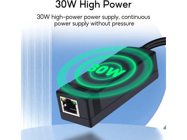 Upgrade SODOLA 30W PoE Splittler, 12V 2.5A Output,IEEE 802.3af/at Standard, Power Over Ethernet Active Splitter Adapter for Security Camera CCTV...