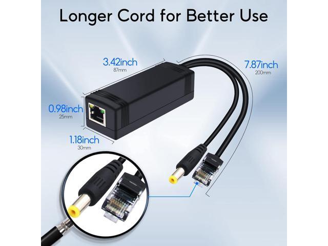 Upgrade SODOLA 30W PoE Splittler, 12V 2.5A Output,IEEE 802.3af/at Standard, Power Over Ethernet Active Splitter Adapter for Security Camera CCTV...