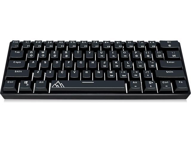 ASCENY One - Hot-Swappable 60% Mechanical Keyboard with Extra Colorful Keycaps, RGB Lights, Spill Proof, Optical Switches (Gateron Blue)