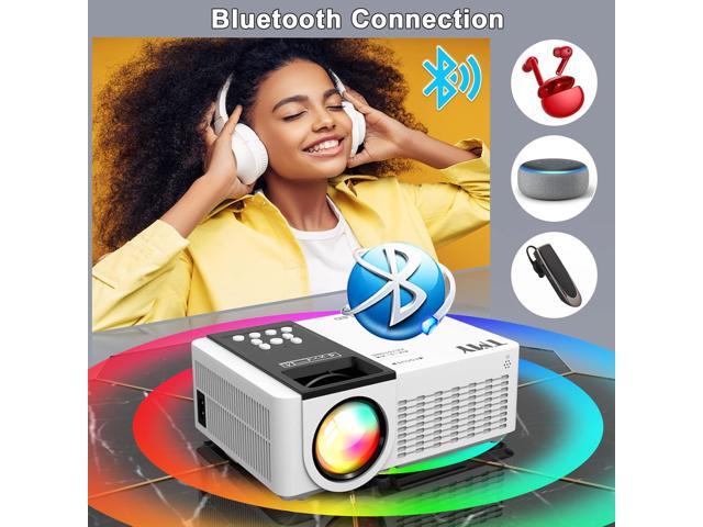 5G WiFi Projector with Bluetooth 5.1, 9500 Lumens HD Movie Projector, 1080P Supported Mini Projector, Portable Outdoor Projector, Compatible with...