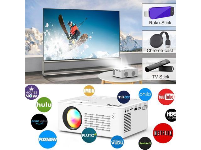 5G WiFi Projector with Bluetooth 5.1, 9500 Lumens HD Movie Projector, 1080P Supported Mini Projector, Portable Outdoor Projector, Compatible with...