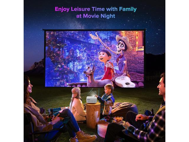 BIGASUO HD 9000L Bluetooth Projector Built in DVD Player, Mini Projector 1080P and 250Supported with Tripod/ Carry Bag, Projector Compatible w/ TV...