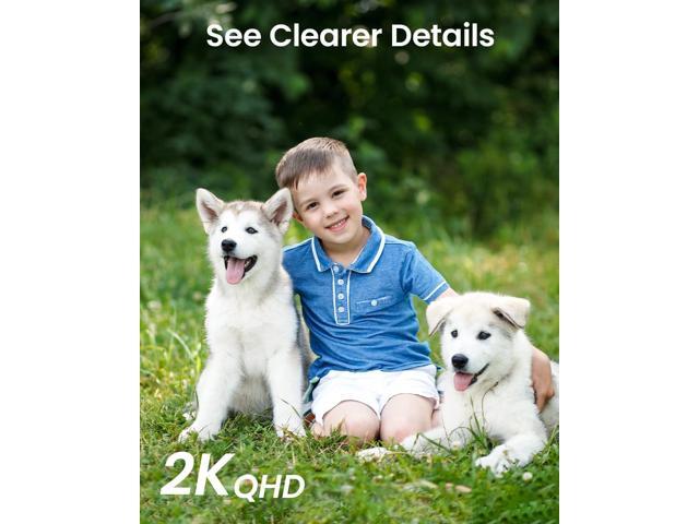 DEKCO 2K Security Camera Outdoor 2Packs, WiFi Outdoor Security Cameras Pan-Tilt 360° View, 3MP Surveillance Cameras with Motion Detection and...