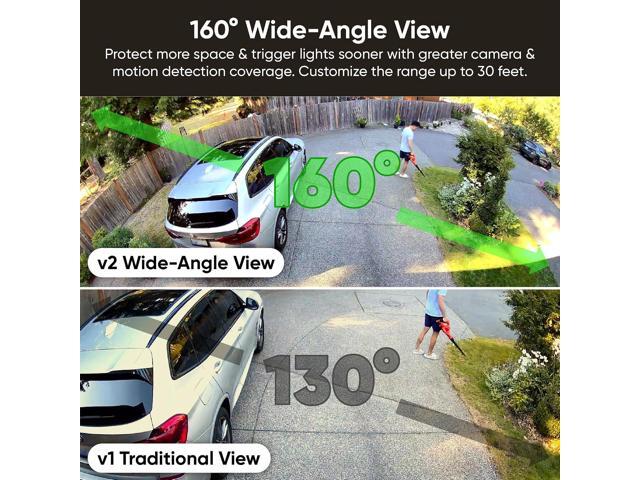 WYZE Floodlight Camera v2, Security Camera Outdoor, 2K HD with Color Night Vision, 2800-Lumen LEDs, 160° Wide View, 105dB Siren, Works with Alexa &...