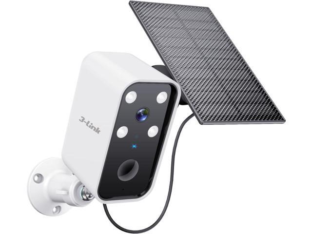 Solar Camera Outdoor Wireless, Battery Security Cameras with Solar Panel for Home Security, No Monthly Fee, Spotlight, Motion Detection Alert,...