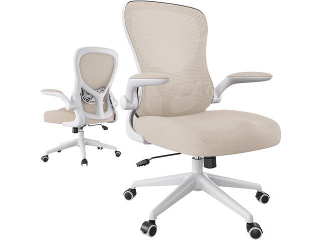 Hbada Office Chair Ergonomic Desk Chair, Office Desk Chairs with PU Silent Wheels, Breathable Mesh Computer Chair with Adjustable Lumbar Support,...