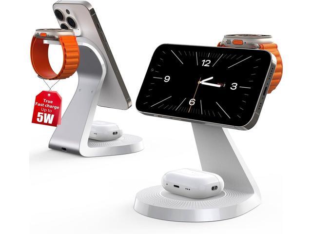 3 in 1 Charging Station for Apple Devices,Mag-Safe Charger Stand Fast Charging,Wireless Charger for iPhone 15/14/13/12 Series,& AirPods,&...