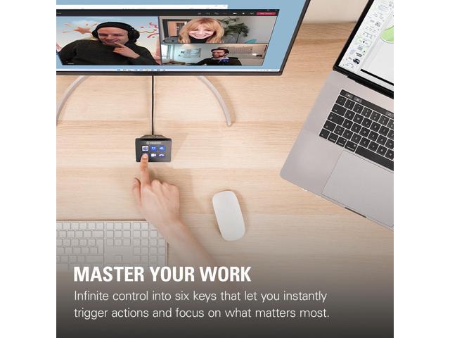 Elgato Stream Deck Mini Control Zoom, Teams, PowerPoint, MS Office and More, Boost Productivity with Seamless Integration for Daily Apps, Set Up...