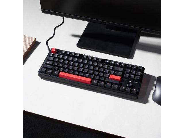 Keychron C3 Pro QMK/VIA Custom Mechanical Keyboard, 8000 Polling Rate Hot Swappable Programmable 87 Keys Compact TKL Layout Gasket Mount, RGB...