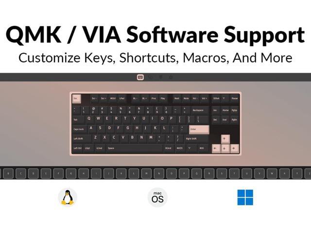 Keychron C3 Pro QMK/VIA Custom Mechanical Keyboard, 8000 Polling Rate Hot Swappable Programmable 87 Keys Compact TKL Layout Gasket Mount, RGB...