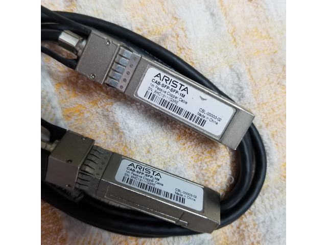 CAB-SFP-SFP-1M 10GBASE-CR Twinax SFP+ Cable 1m OEM CBL-00003-02 For Arista Card 