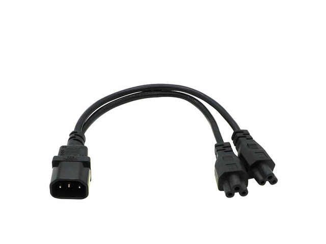 IEC 320 C14 Male Plug to 2XC13 C5 C7 C13 Female Y Type Splitter Power Cord,C14 t