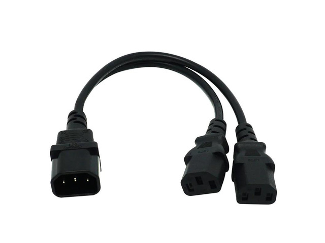 IEC 320 C14 Male Plug to 2XC13 C5 C7 C13 Female Y Type Splitter Power Cord,C14 t