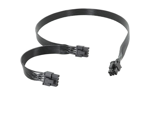 CPU PCIe 6Pin Male to 8Pin (6+2) Male PCIExpress Graphics Card Power PCIE Extension Cable for V700 V1000