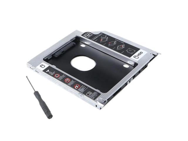 Universal Aluminum HDD Caddy 2nd 9.5mm Hard Disk Drive Case Enclosure DVD Adapter Fit for MacBook Pro A1278 A1286 A1297
