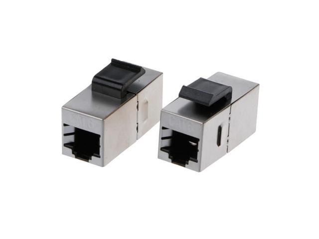 CAT6 Straight Through Module Shielded RJ45 Connector Socket Ethernet Coupler Cable Adapter Keystone
